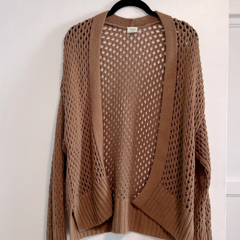 Abercrombie & Fitch Knit Cardigan | Brown | Size Small